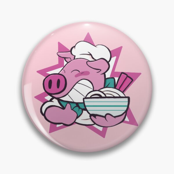 Item preview, pigsy's noodle shop logo (sticker) designed and sold by Vibeamphibian.