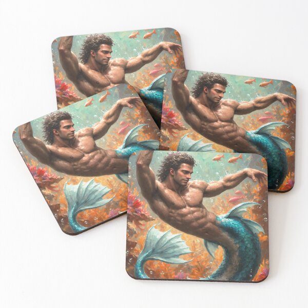 Item preview, "Dance of the Deep" - Merman Painting designed and sold by bensalvati.