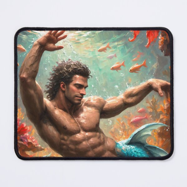 Item preview, "Dance of the Deep" - Merman Painting designed and sold by bensalvati.