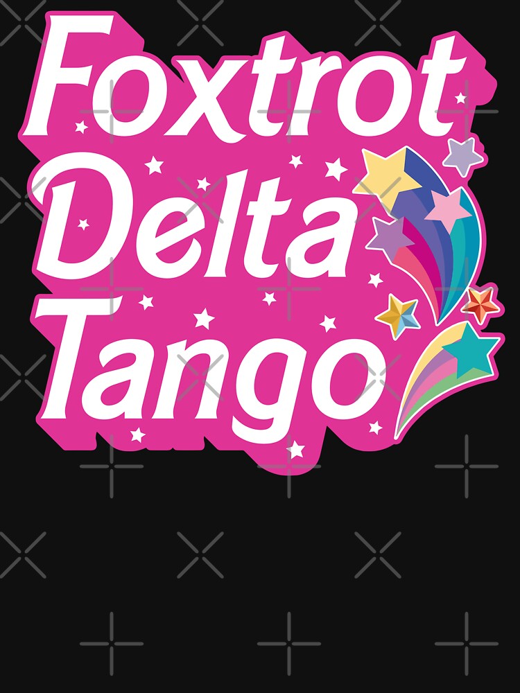 Thumbnail 7 von 7, Essential T-Shirt, Foxtrott Delta Tango Pink designt und verkauft von hammefatal.