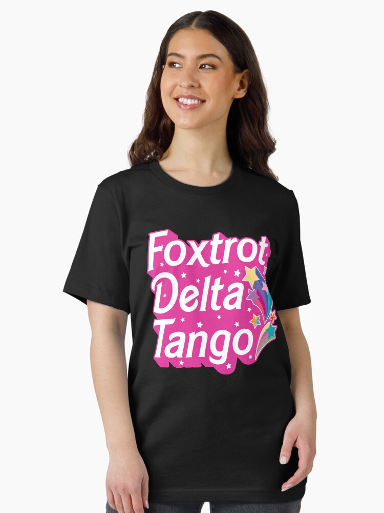 Thumbnail 2 von 7, Essential T-Shirt, Foxtrott Delta Tango Pink designt und verkauft von hammefatal.