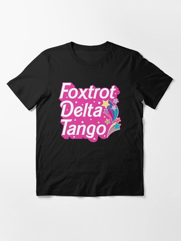 Thumbnail 3 von 7, Essential T-Shirt, Foxtrott Delta Tango Pink designt und verkauft von hammefatal.