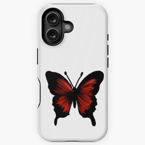 Vista previa del artículo con la obra «Mariposa roja atrevida», diseñado y vendido por FunkyDonkeyy.