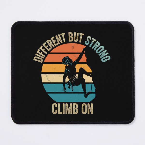 Item preview, Different But Strong Rock Climbing Retro designed and sold by Taans-Creation.