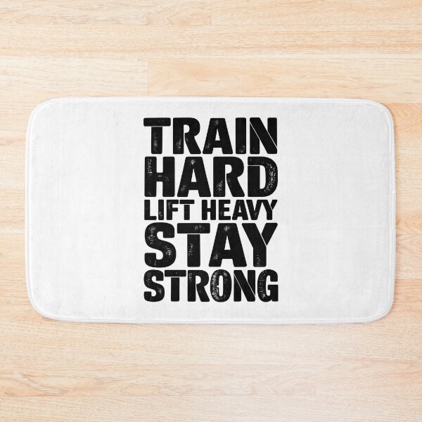 Item preview, Train Hard Lift Heavy Stay Strong Gym Motivation designed and sold by Taans-Creation.