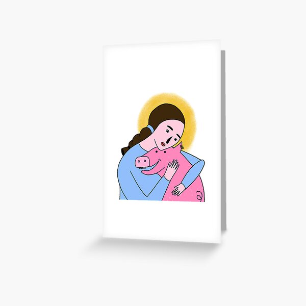 Item preview, St. Mary of Veganism - Go Vegan - Become Saint designed and sold by Vika Lysa Illustration Studio.