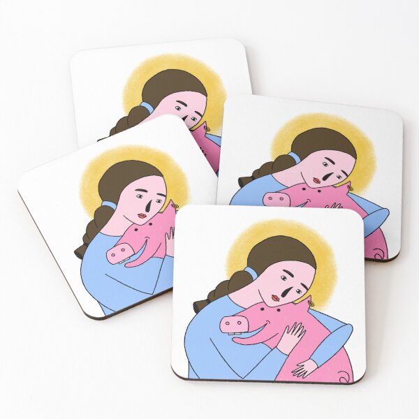 Item preview, St. Mary of Veganism - Go Vegan - Become Saint designed and sold by Vika Lysa Illustration Studio.
