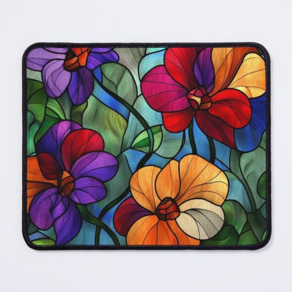 Item preview, Stained glass flowers designed and sold by PaperieJennifer.