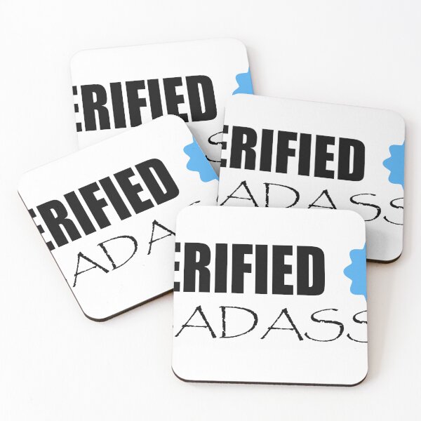 Item preview, Verified Badass – Bold & Edgy Sticker designed and sold by GriffinRey.