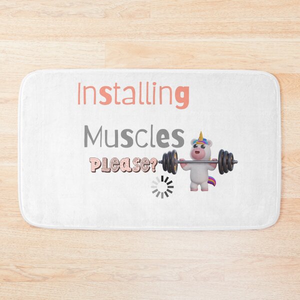 Item preview, Installing Muscles Please Wait T-Shirt – Funny Gym Workout Fitness Tee, Funny Shirt, Valentine Shirt gift, Valentine Day Cut File designed and sold by GAIDREDA.