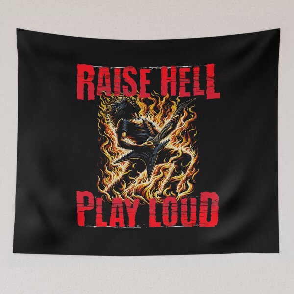 Item preview, Raise Hell Play Loud designed and sold by GAZZA DESIGN.