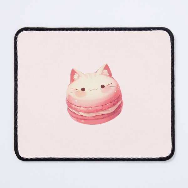 Item preview, Raspberry Cat Macaron designed and sold by NikoNekoDesigns.