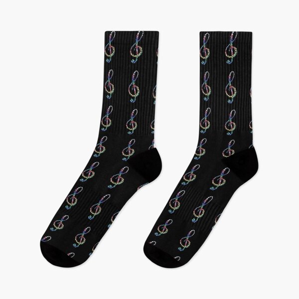Item preview, Electric Tie-Dye Treble Clef Fusion Art designed and sold by Zakrytos ★★★★★.