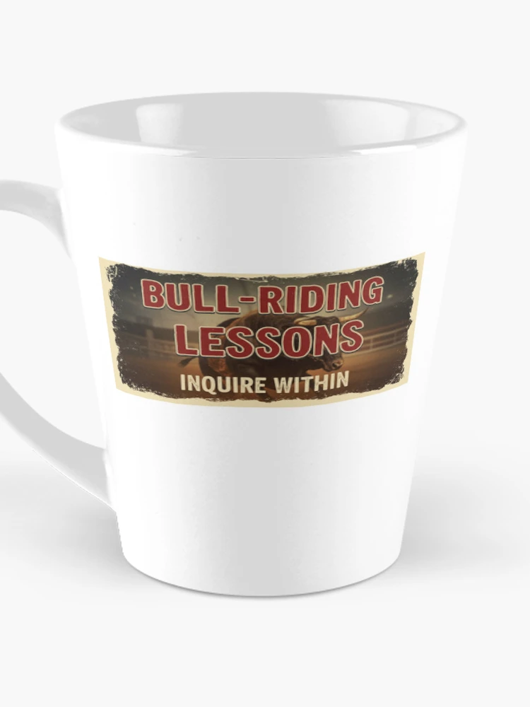 Thumbnail 3 of 4, Coffee Mug, Bull-Riding Lessons, Inquire Within designed and sold by FitEnvy.