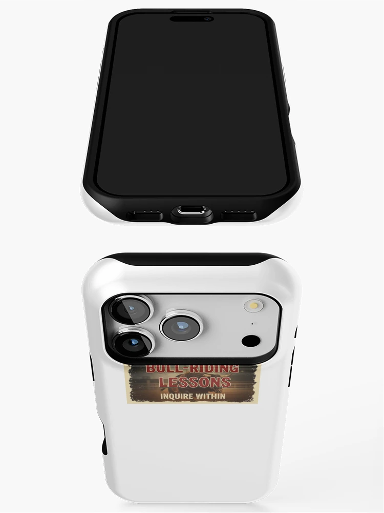 Thumbnail 3 of 4, iPhone Case, Bull-Riding Lessons, Inquire Within designed and sold by FitEnvy.