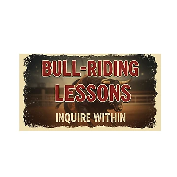 Artwork thumbnail, Bull-Riding Lessons, Inquire Within by FitEnvy
