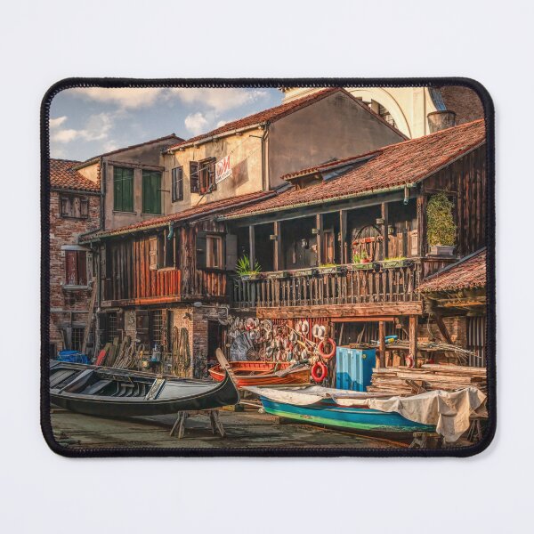 Item preview, Boat Building in Venice designed and sold by Viv Thompson Photography .