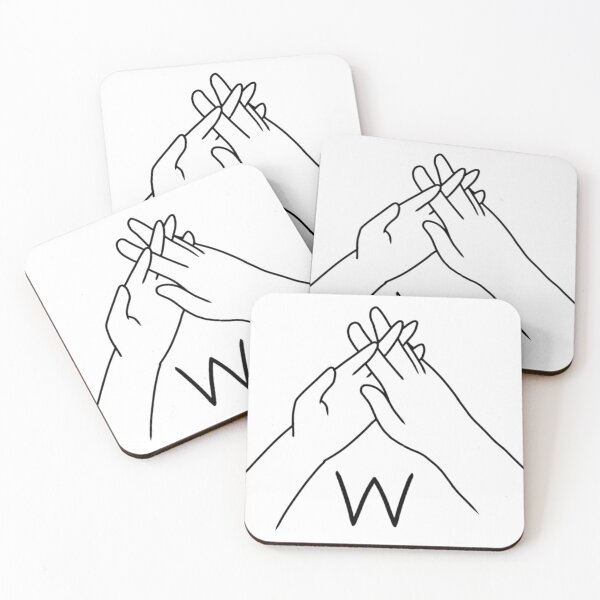 Item preview, BSL sign letter W designed and sold by Artistkhg.
