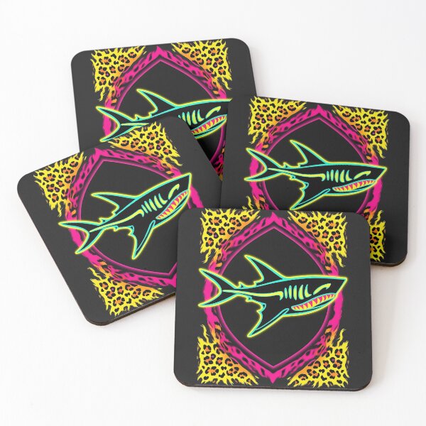Item preview, Neon Leopard Shark - Bold and Daring Ocean Art designed and sold by UniversalFlair.