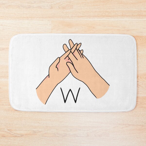 Item preview, BSL sign letter W designed and sold by Artistkhg.