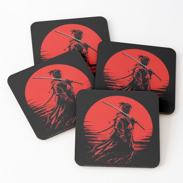 Item preview, Samurai Warrior Under the Blood Moon designed and sold by DARK_NOVA.