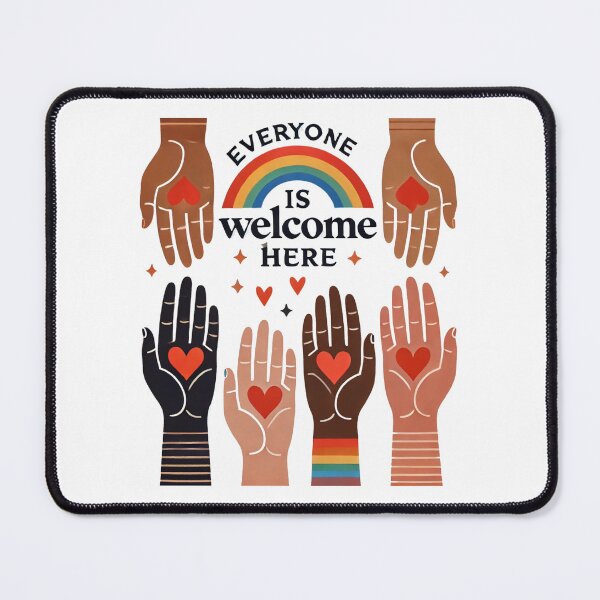 Item preview, Everyone Is Welcome Here – Diversity & Love designed and sold by ZepGiftShop.