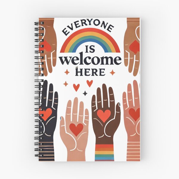 Item preview, Everyone Is Welcome Here – Diversity & Love designed and sold by ZepGiftShop.