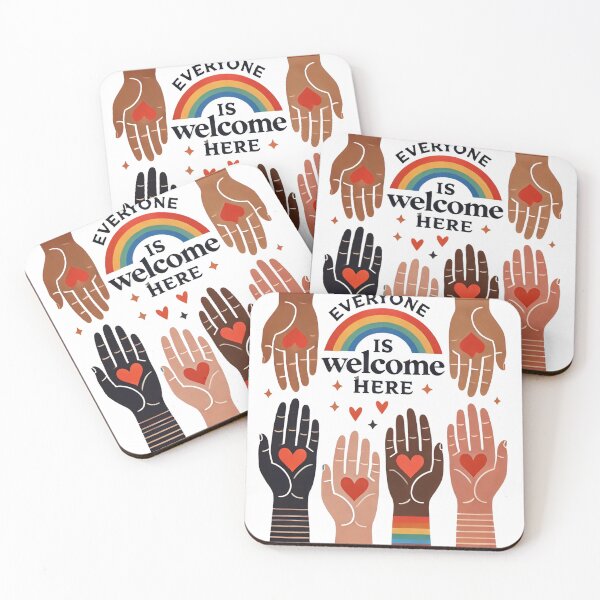 Item preview, Everyone Is Welcome Here – Diversity & Love designed and sold by ZepGiftShop.