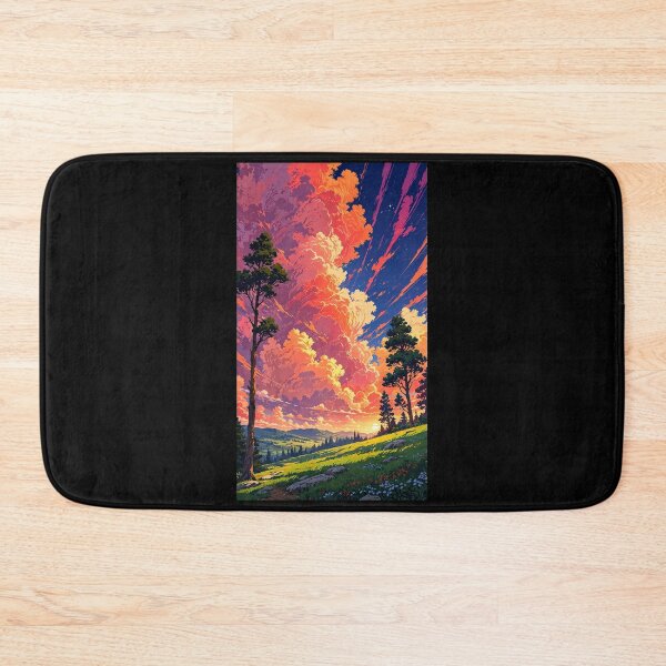 Item preview, Mountain landscape in anime style. designed and sold by ArtCraftLab.