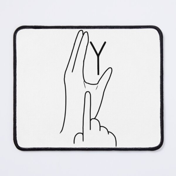 Item preview, BSL sign letter Y designed and sold by Artistkhg.