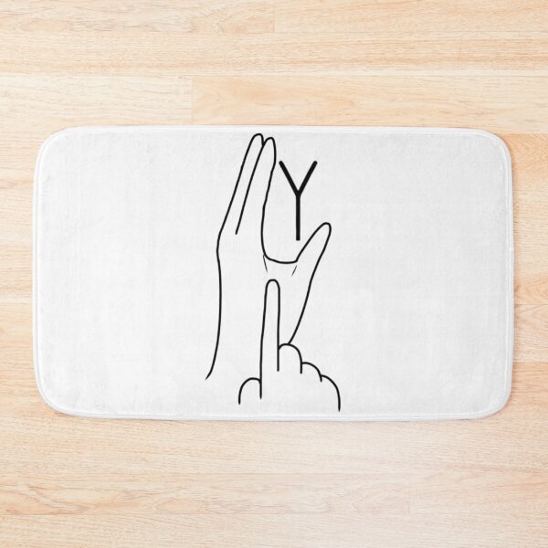 Item preview, BSL sign letter Y designed and sold by Artistkhg.