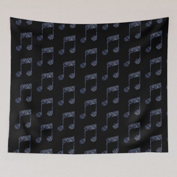 Item preview, Electric Blue Tie-Dye Music Note Art designed and sold by Zakrytos ★★★★★.