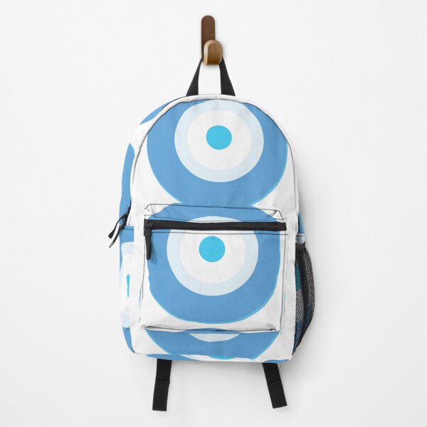 Item preview, Blue evil eye for protection with blue, white colours designed and sold by wallartofmio.