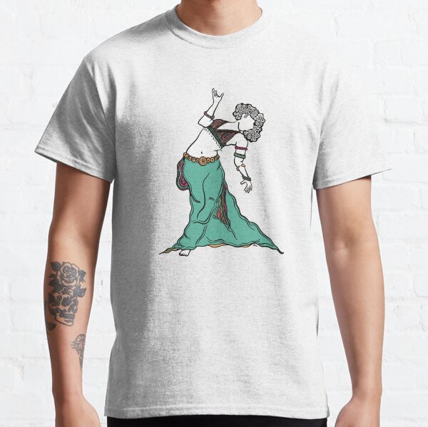 Item preview, Back Bend Belly Dancer GREEN designed and sold by LayerCakeDigDes.