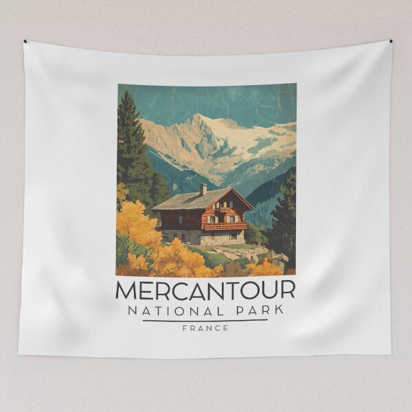 Item preview, A Vintage Travel Poster of Mercantour National Park - France  designed and sold by GoodOldVintage.