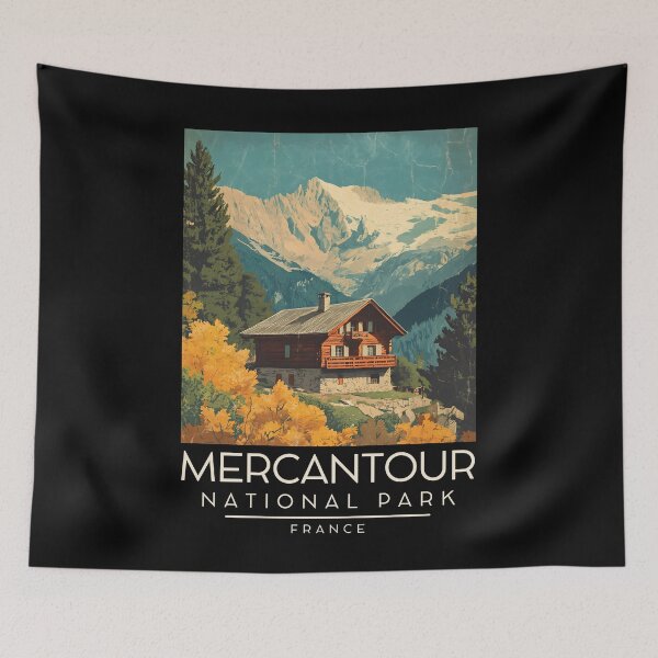 Item preview, A Vintage Travel Poster of Mercantour National Park - France  designed and sold by GoodOldVintage.