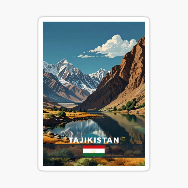 Aperçu de l'œuvre Voyage au Tadjikistan créée et vendue par Thistle-TShop.