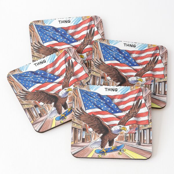 Item preview, A dynamic and fun illustration of a bald eagle designed and sold by Azazel77.