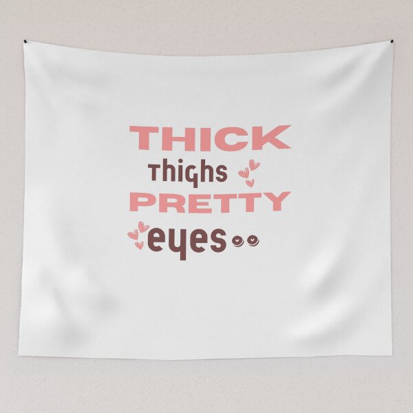 Item preview, Thick Thighs Pretty Eyes T-Shirt – Confident & Body Positive Tee, Funny Shirt, Valentine Shirt gift, Valentine Day Cut File, gift for Mom, dad gift, gift for birthday Essential T-Shirt designed and sold by GAIDREDA.