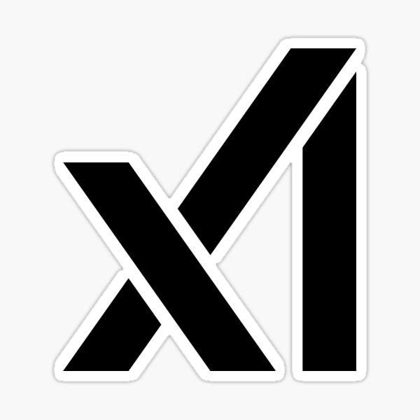 Item preview, xAI Sticker designed and sold by valerius-iv.