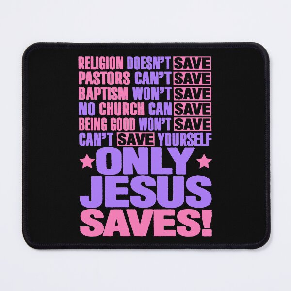 Item preview, Only Jesus Saves designed and sold by plushism.