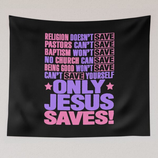 Item preview, Only Jesus Saves designed and sold by plushism.