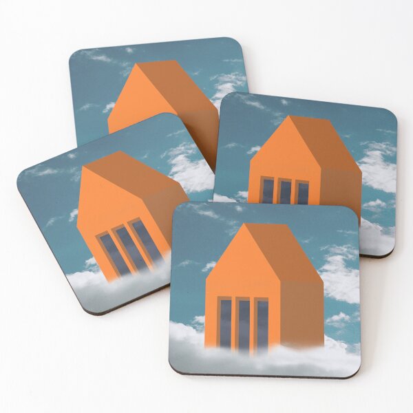 Item preview, Fly beyond your dreams - Illustration Blue Sky Clouds Orange House designed and sold by EMJAYHeiss.