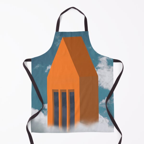Item preview, Fly beyond your dreams - Illustration Blue Sky Clouds Orange House designed and sold by EMJAYHeiss.