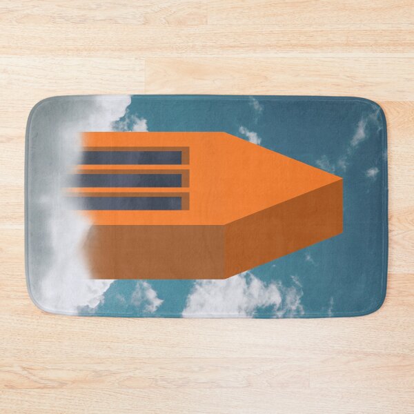 Item preview, Fly beyond your dreams - Illustration Blue Sky Clouds Orange House designed and sold by EMJAYHeiss.