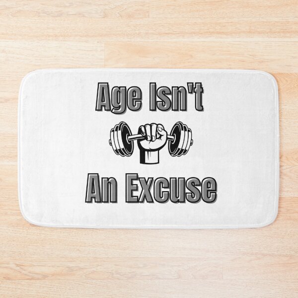 Item preview, Age Isn't An Excuse T-Shirt – Motivational & Inspirational Fitness Tee, Funny Shirt, Valentine Shirt gift, Valentine Day Cut File, gift for Mom, dad gift, gift for birthday Essential T-Shirt designed and sold by GAIDREDA.