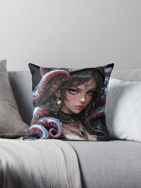 Artikel-Vorschau von Anime-Fantasiefrau mit Tentakeln, designt und verkauft von AmazingPrintTop.