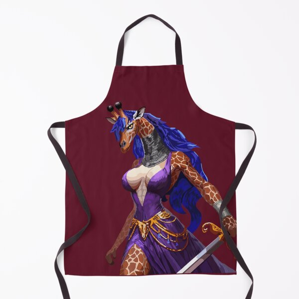 Item preview, Sword Giraffe in Purple Dress designed and sold by KlakkDrawsStuff.