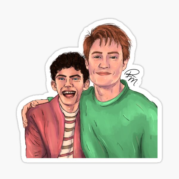 Vista previa del artículo con la obra «Heartstopper: Nick y Charlie Temporada 3 Ep7 Retrato simple», diseñado y vendido por pmdesigns-.