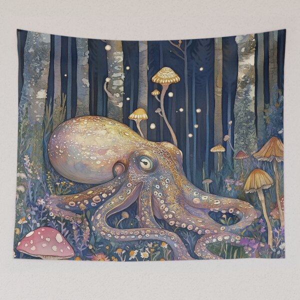 Item preview, What if octopuses weren’t just from the sea? designed and sold by SporeandCanvas.
